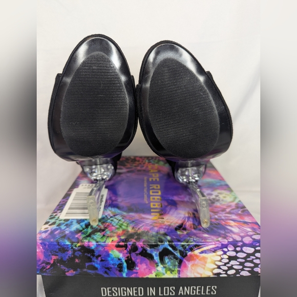 Cape Robbin Cally Round Toe Clear Block High Heels Size 8 - Picture 9 of 9